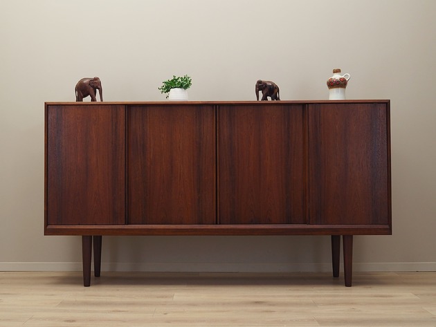 komody i szafki Highboard palisandrowy, duński design, lata 70, produkcja: Dania
