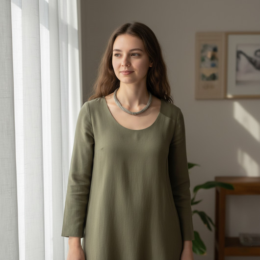 naszyjniki - inne Effy naszyjnik lniany