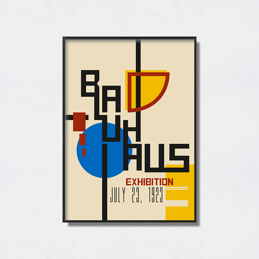 plakaty Bauhaus Art Exhibition plakat