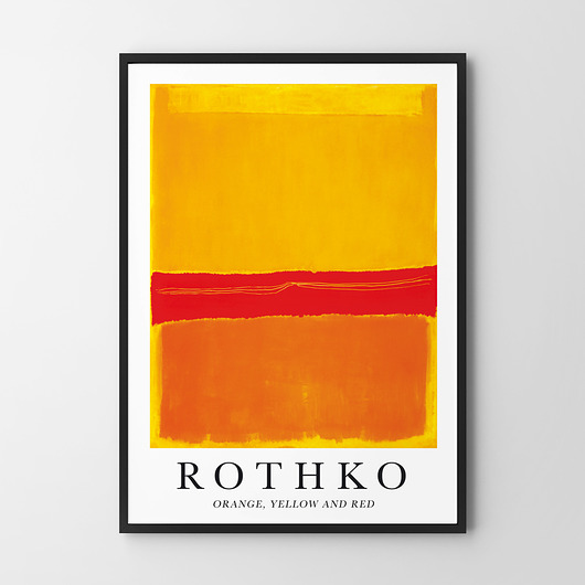plakaty Plakat Rothko Yellow Orange Red