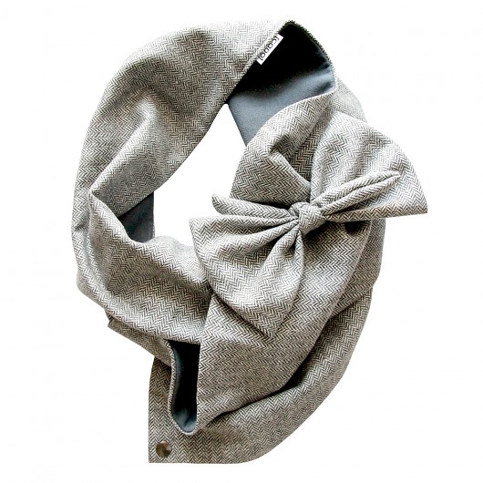 Szal Komin Tuba Etola Tweed HERRINGBONE BOW CADOaccessories