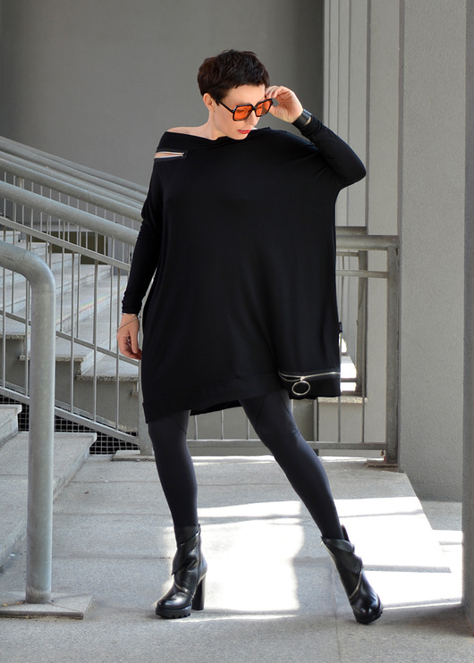 tuniki damskie NEW TUNIKA ZZ Black