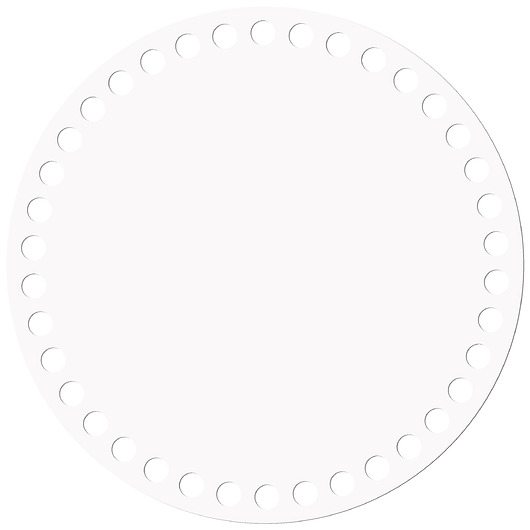dekoracje świąteczne Biała baza do koszyka z HDF 20cm Spód Dno to szydełkowania torebki DIY