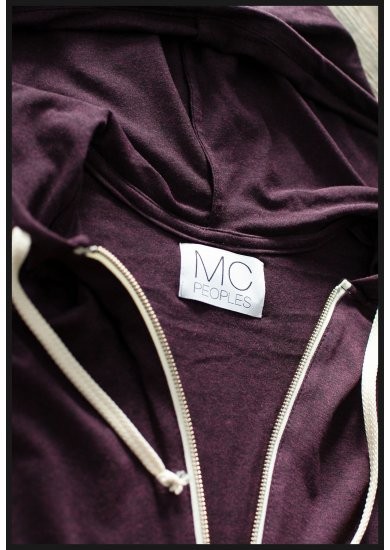 White Zip Hoodie  McPeoples