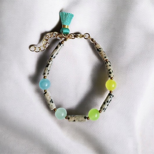 bransoletki z kamieni naturalnych Bransoletka : summer JASPER collection : jaspis i jadeit