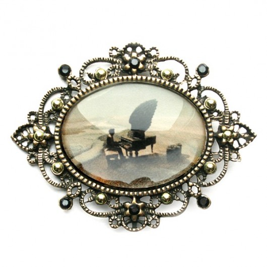 broszki Pianista lux broszka