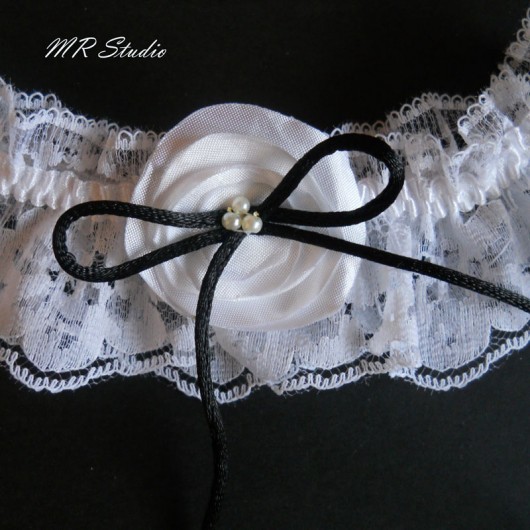 Podwiązka back&white MR Studio