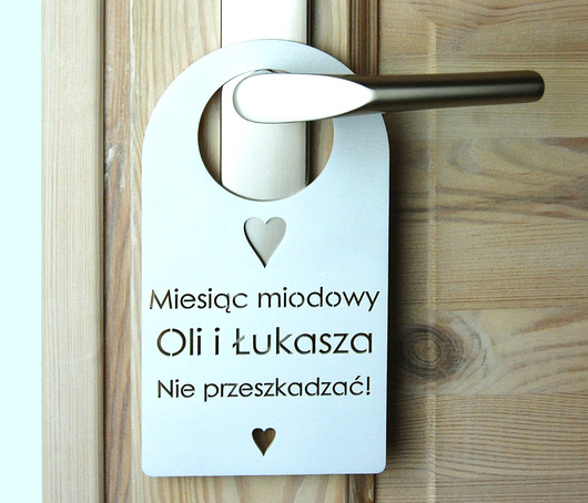 Spersonalizowana zawieszka "Noc poślubna" dabrovkahome