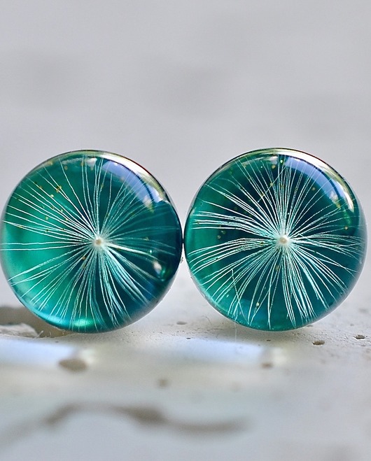 Kolczyki - sztyfty z dmuchawcem Grol Jewellery