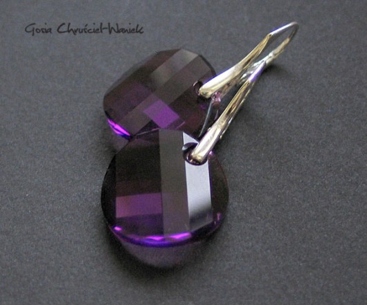 kryształ Swarovski amethyst Gosia Chruściel-Waniek