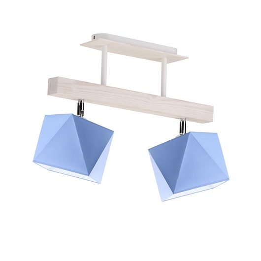 lampy do pokoju dziecka Drewniana lampa sufitowa dla dzieci z abażurami ASTIR