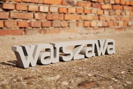 Warszawa - napis 3D, rozmiar 110x15cm Ledon