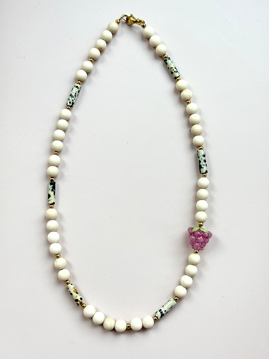 korale Naszyjnik z malinką