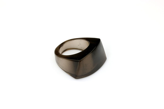 InspiRING Kwarc Dymny rozmiar 16 Brazi Druse Jewelry