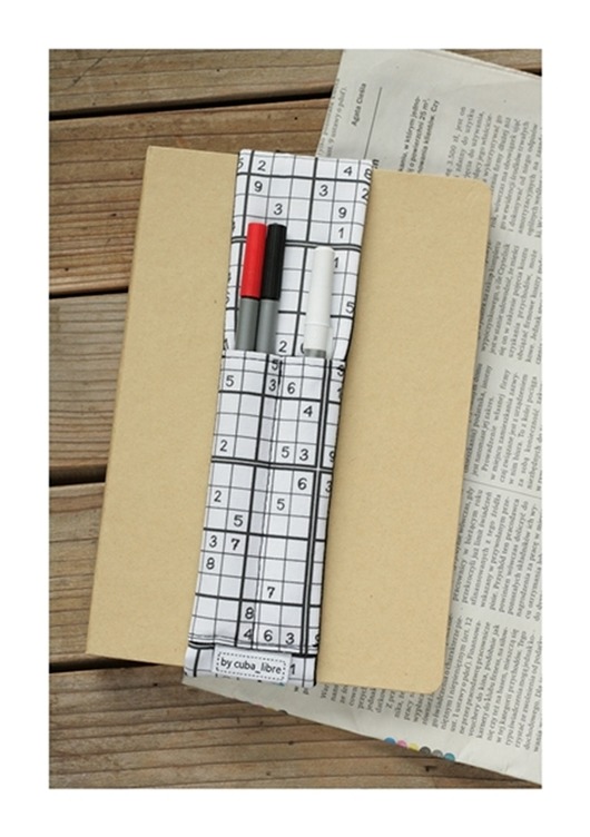 piórniki Piórnik na notes, kalendarz - Sudoku