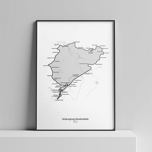 plakaty Plakat Tory wyścigowe - Nurburgring