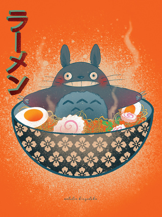 plakaty Plakat Totoro Ramen