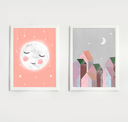 2 ilustracje 25x30 cm Anita Tomala