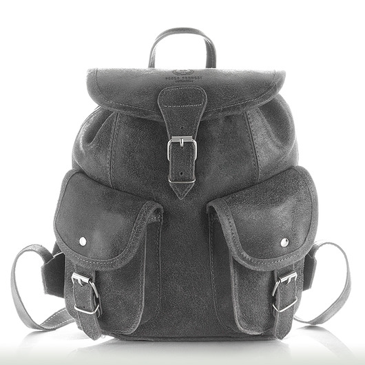 SKÓRZANY PLECACZEK VINTAGE PAOLO PERUZZI S-11-GR Paolo Peruzzi
