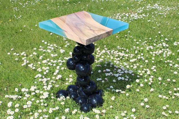 stoliki kawowe Stolik kawowy z żywicy epoksydowej