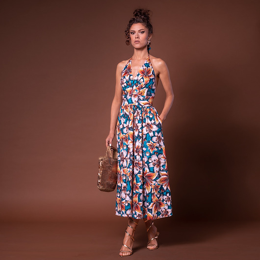 sukienki maxi damskie Rozkloszowana sukienka - Betty Queen Bee