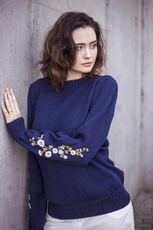swetry damskie  Damski sweter z wełny alpaki Azul