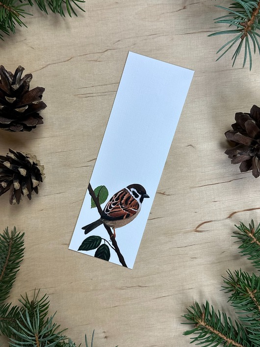 zakładki do książek Zakładka do książki z wróbelkiem