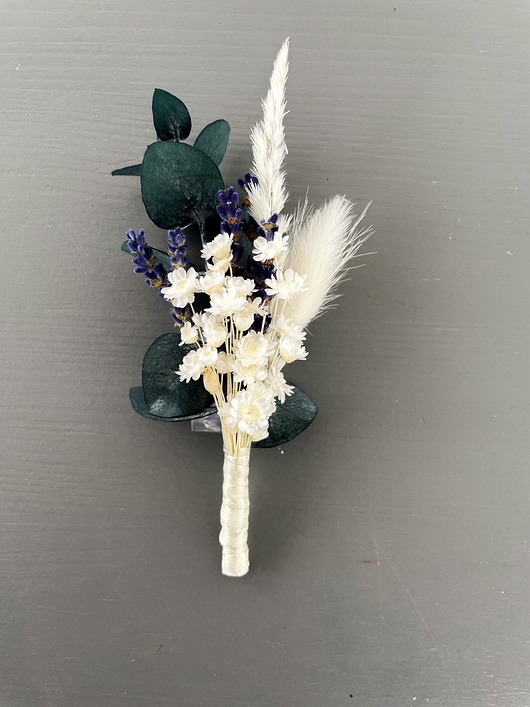 dodatki ślubne Butonierka ślubna Lavender no.1
