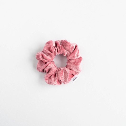 gumki do włosów Scrunchie/frotka VELVET PINK