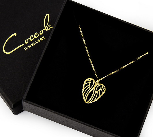 Naszyjnik ze skrzydłami - srebro 925 pozłacane Coccola JEWELLERY