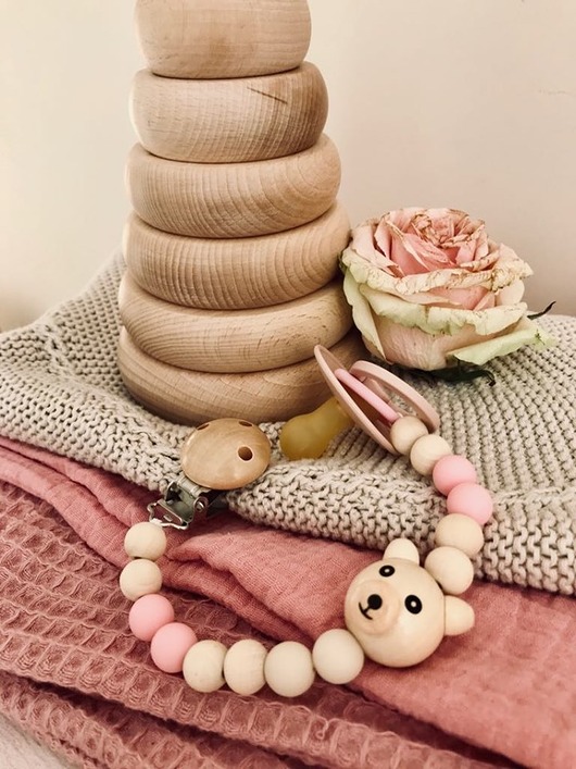 zawieszka do smoczka Little Bear Baby Girl Mymami