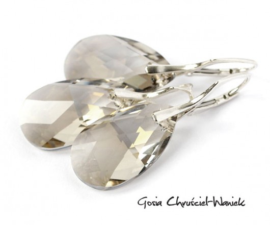 kryształ Swarovski silver shade - komplet Gosia Chruściel-Waniek