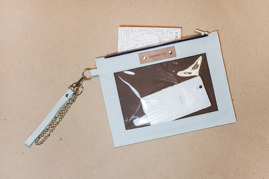  2in1 Pocket Clutch / Sky Blue Alicja Getka LAB