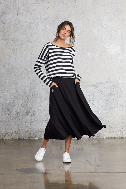 MIDI BLACK skirt Flawless