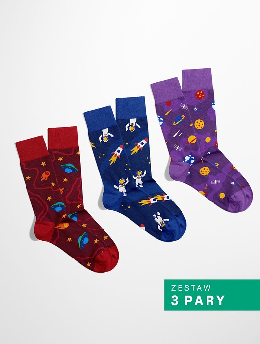 skarpetki męskie Zestaw skarpetek Cosmic Stories - Kosmiczne Skarpetki (unisex)