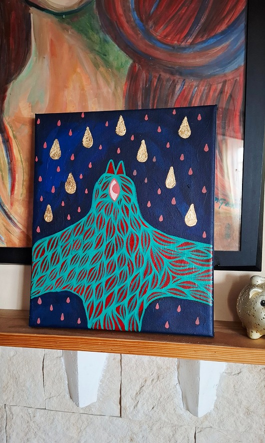 obrazy Łuskaniec granat obraz akrylowy