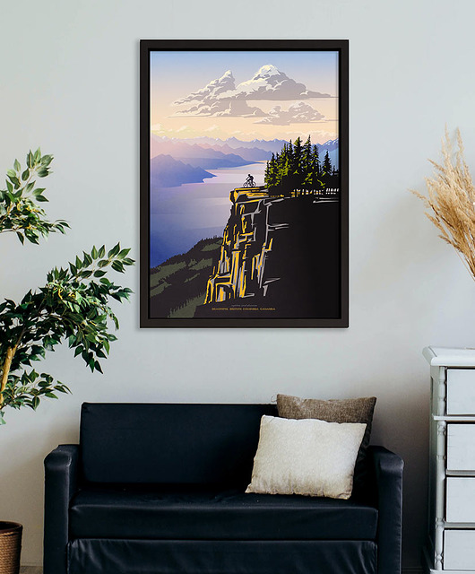 plakaty Rowerem w góry - Arrow Lake - plakat fine art