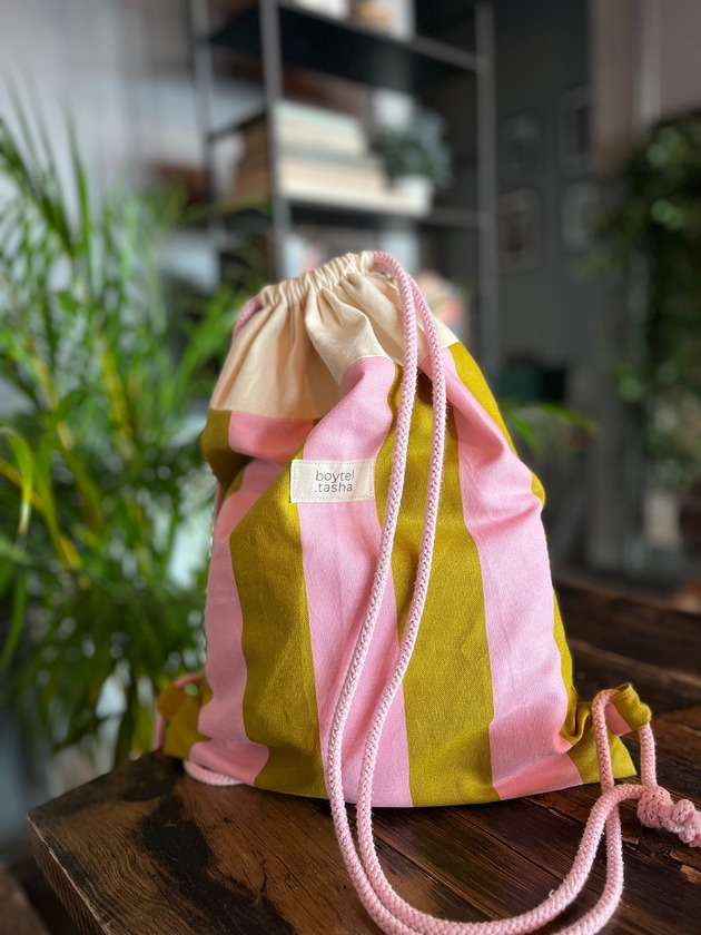 plecaki Workoplecak w różowe paski