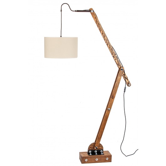Lampa podłogowa Wooden Crane I Ecru, 230x162 cm Home Design