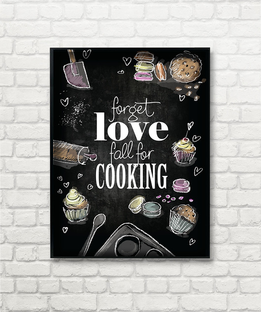 COOK - grafika z serii  KITCHEN STORY Col Claudine