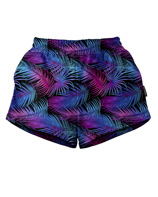 szorty damskie Shorty Spodenki Damskie DR.CROW Palmy Fiolet
