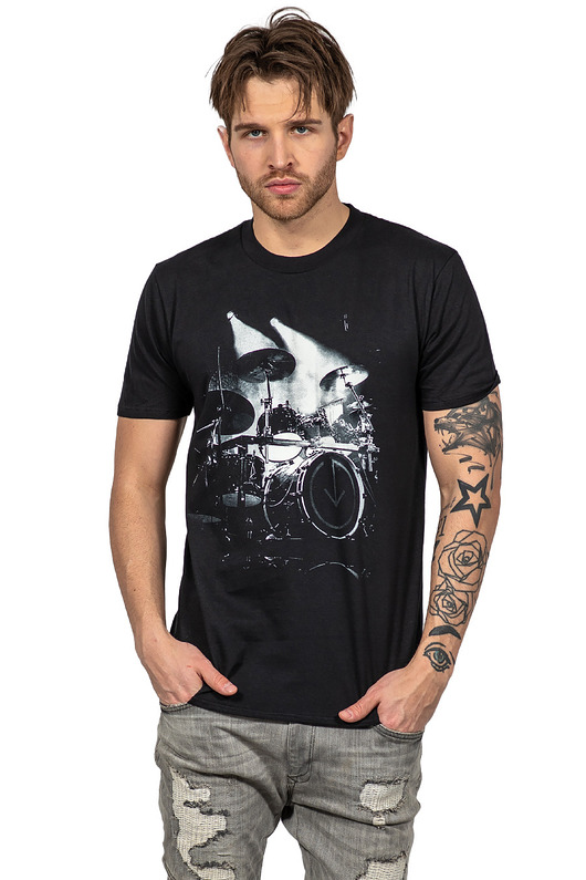 t-shirty męskie T-shirt męski UNDERWORLD Drums czarny