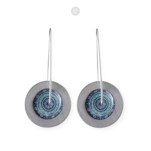 Kolczyki Circles Ocean Mandala Light Midi Olga Zielińska