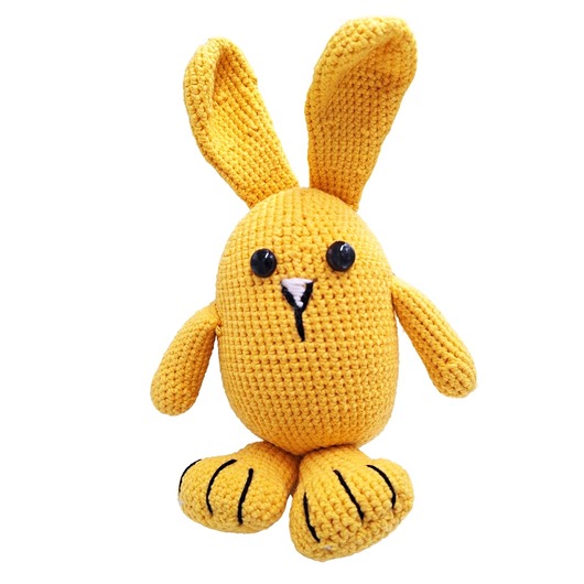 misie i maskotki Maskotka Królik Ręcznie Robiona na Szydełku 23 cm Handmade Prezent