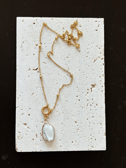 złote naszyjniki Naszyjnik łańcuszek Perła