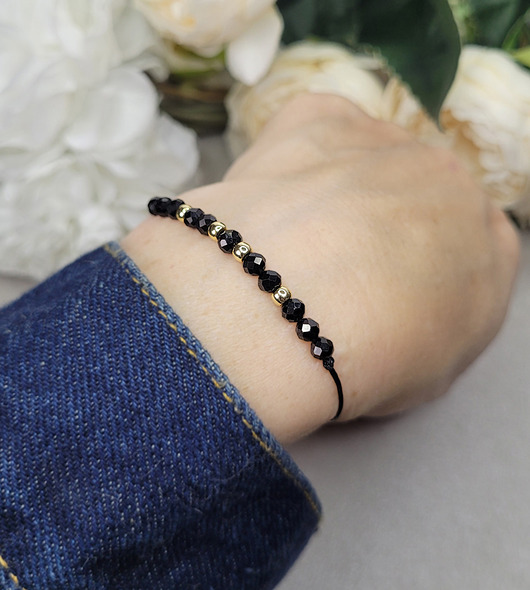 bransoletki z kamieni naturalnych OCHRONA z Turmalinem