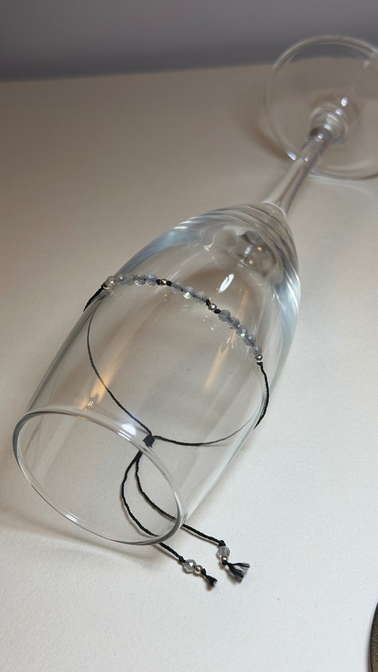 bransoletki na sznurku Bransoletka regulowana labradoryt, srebro