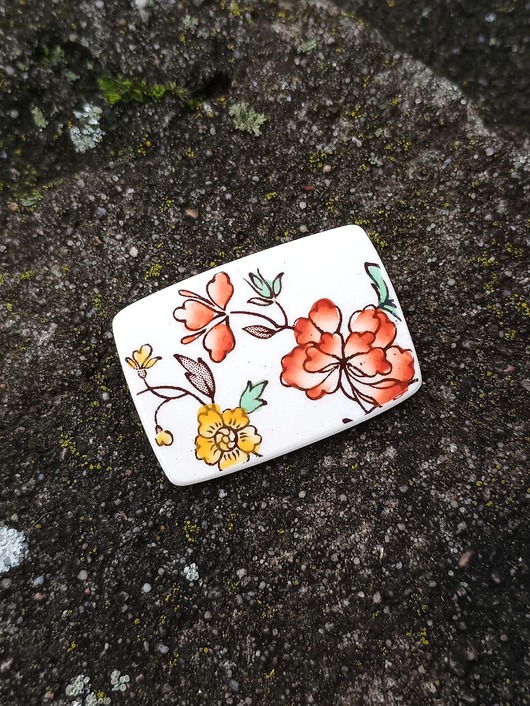 broszki Broszka w kwiaty