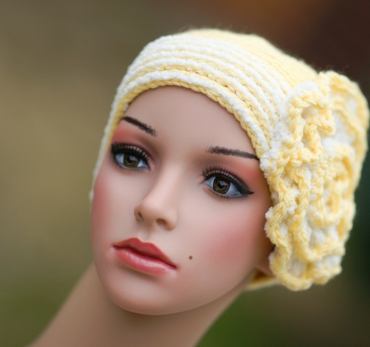 Kapelusik  pin up "Canari" HERBE DESIGN