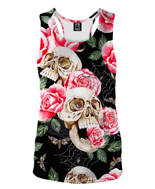 topy damskie DR.CROW Bokserka Damska Skull Roses
